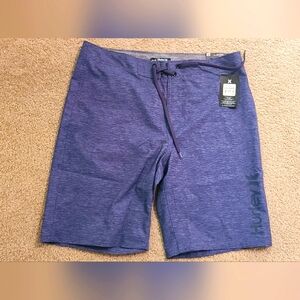 NWT Hurley Swim Board Shorts Blue Size 32
